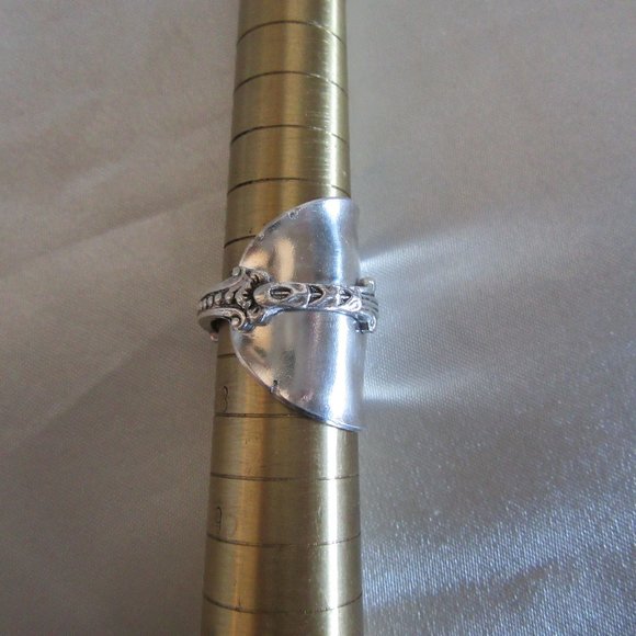 Spoon Ring size 6 Sterling silver - Hand Made- Beautiful * - Picture 8 of 10